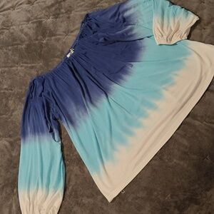 WD*NY black tie dye shirt
